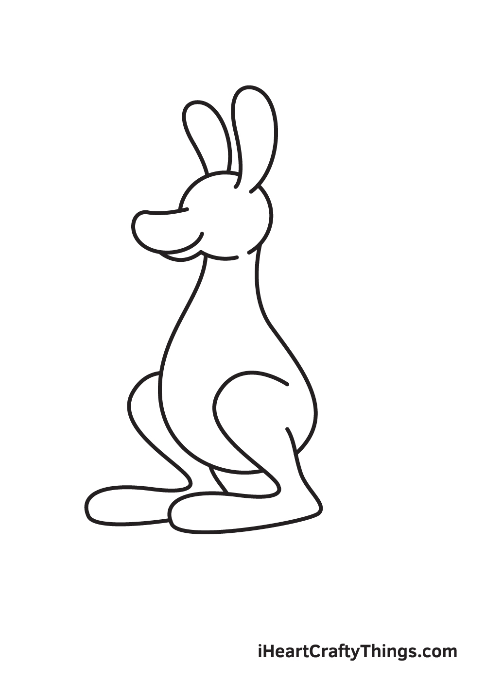 kangaroo drawing step 5