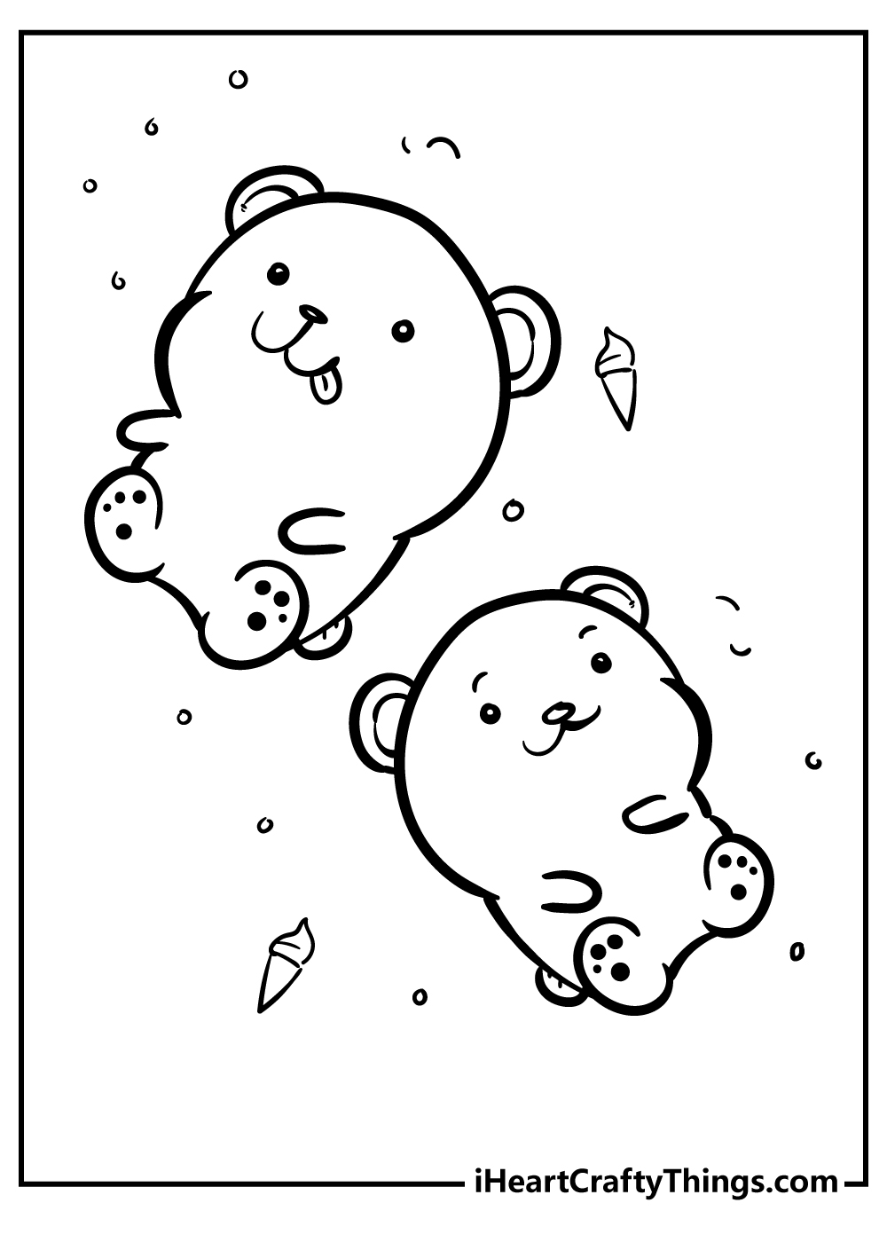 Kawaii coloring pages free printable