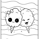 kawaii coloring images free download