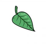 how to draw leaf image