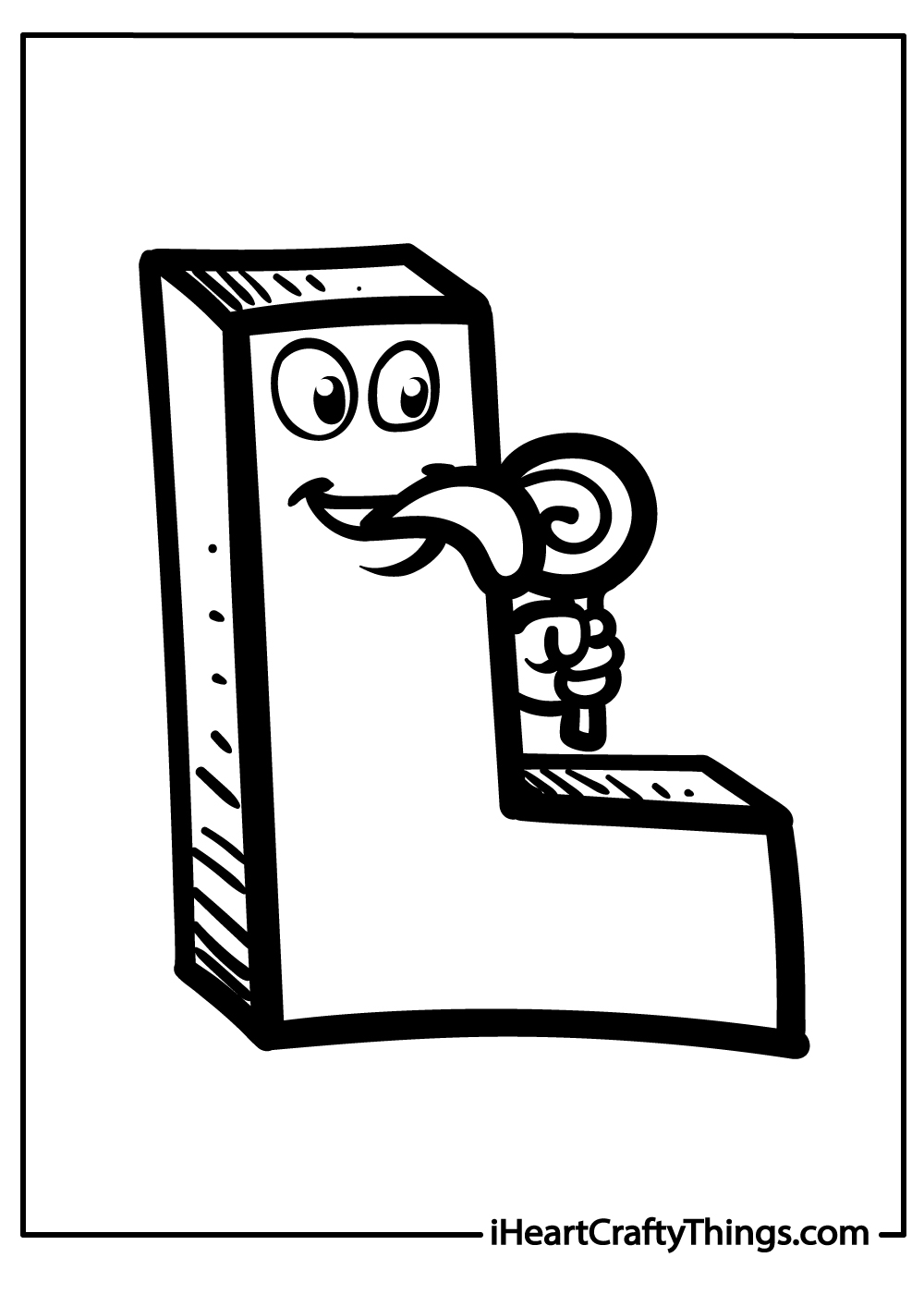 original letter L coloring pages