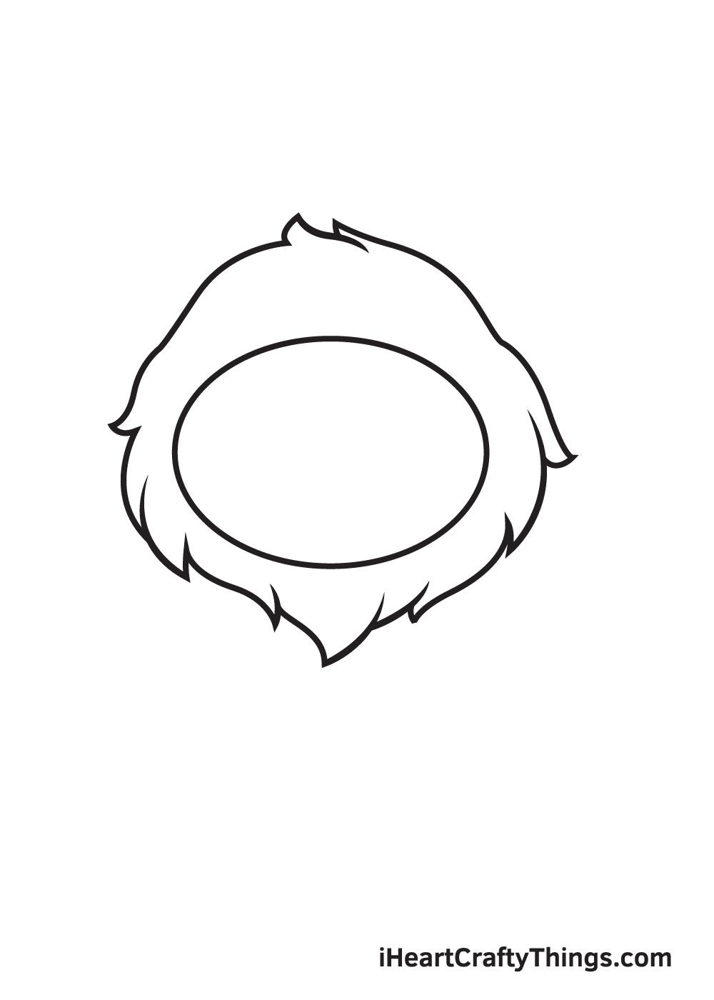 lion drawing step 2