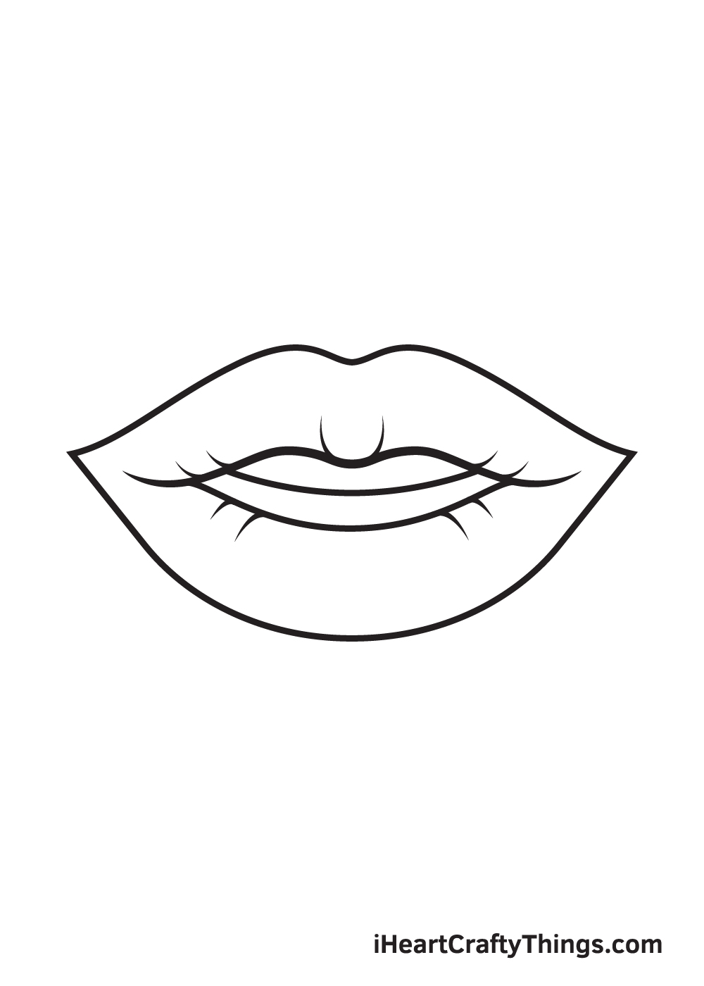 lips drawing step 9
