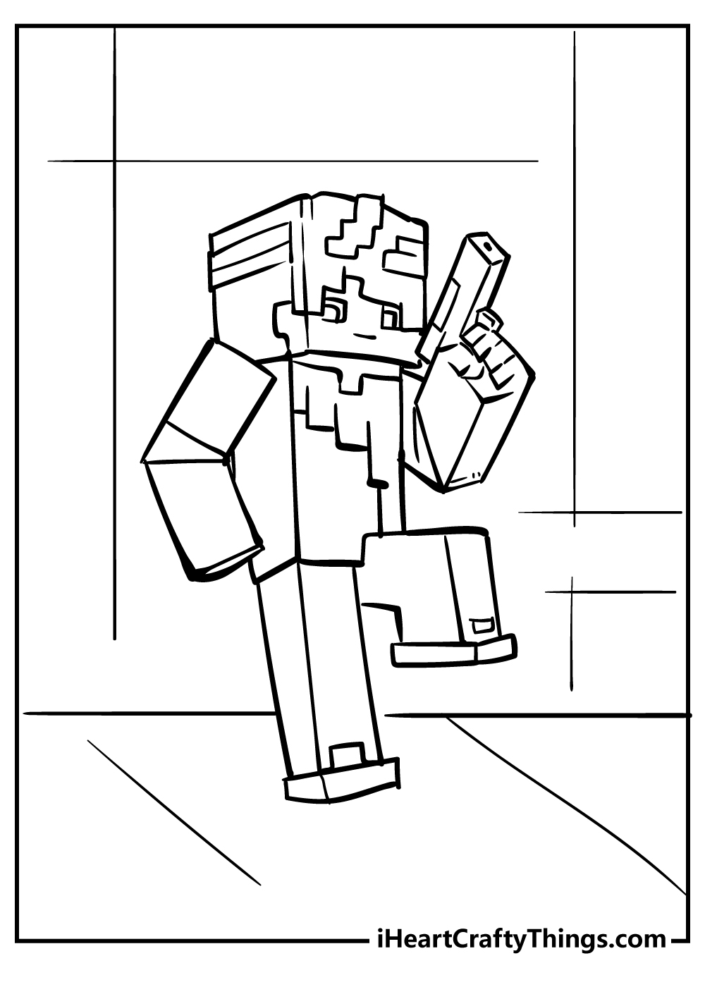Minecraft Coloring Page PDF
