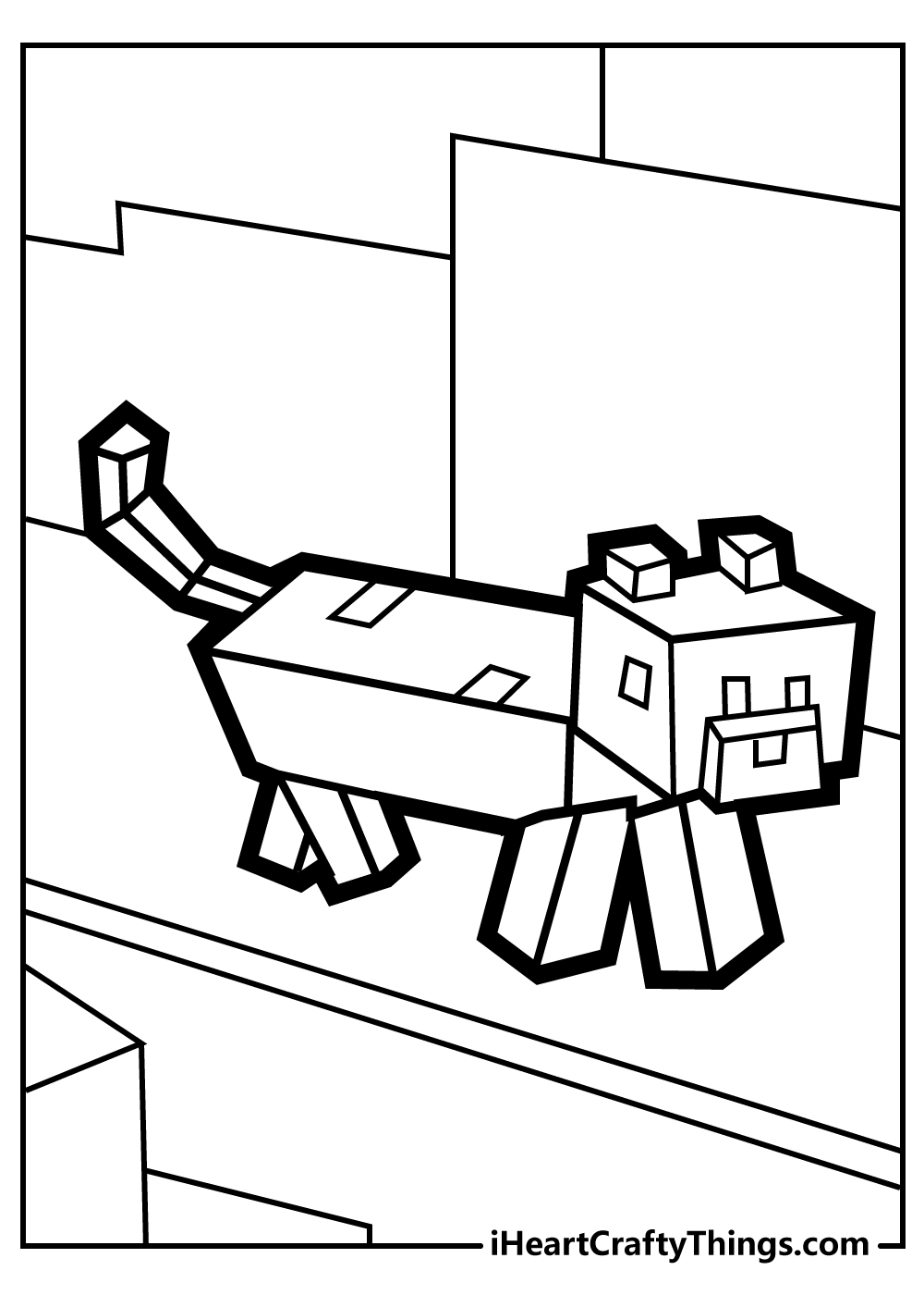 cute minecraft coloring pages 