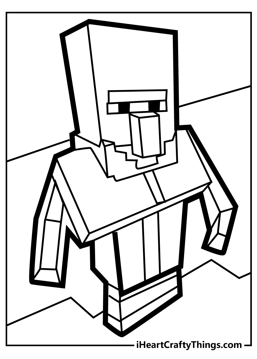 minecraft skeleton coloring pages free printable
