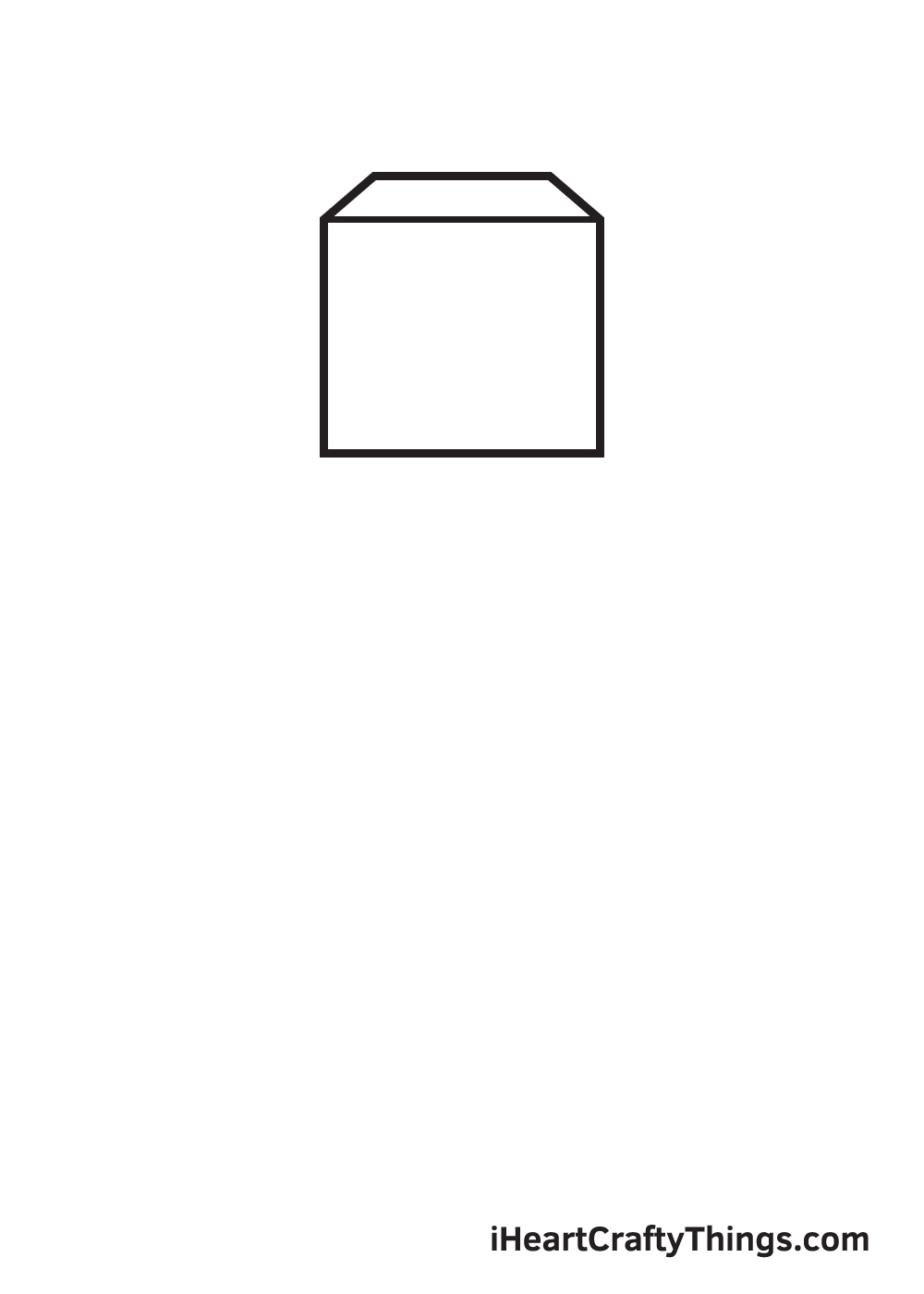 minecraft drawing step 1