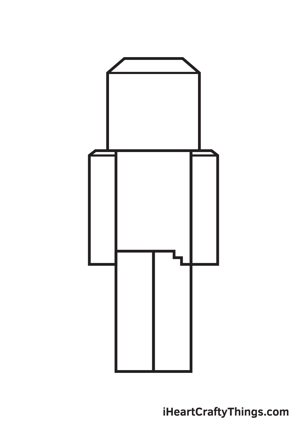 minecraft drawing step 4
