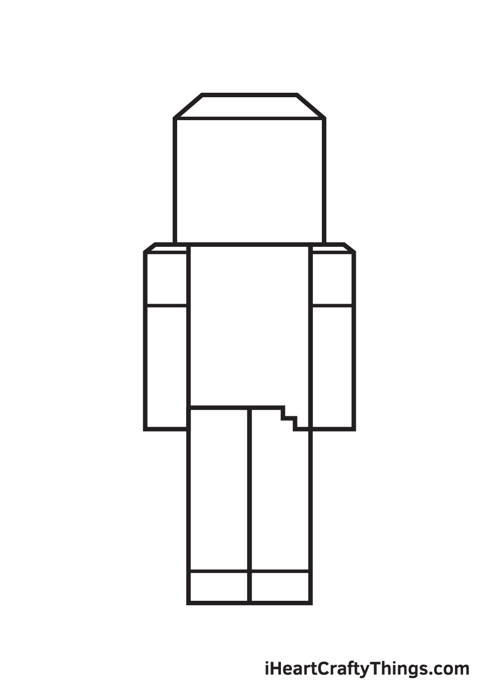 minecraft drawing step 6