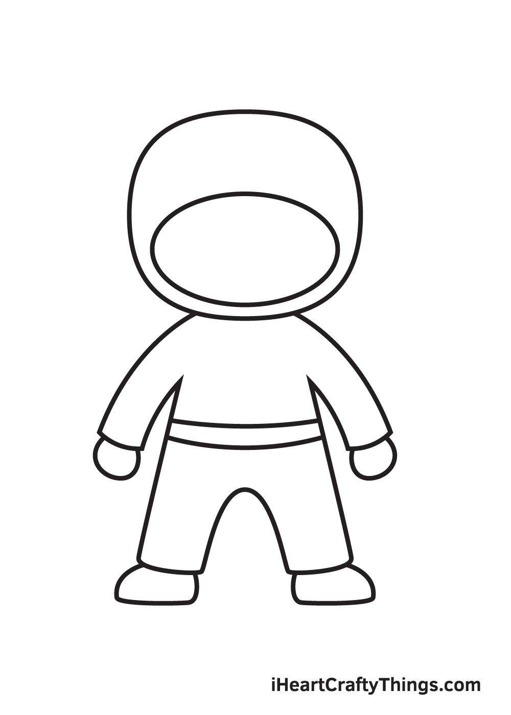 ninja drawing step 6
