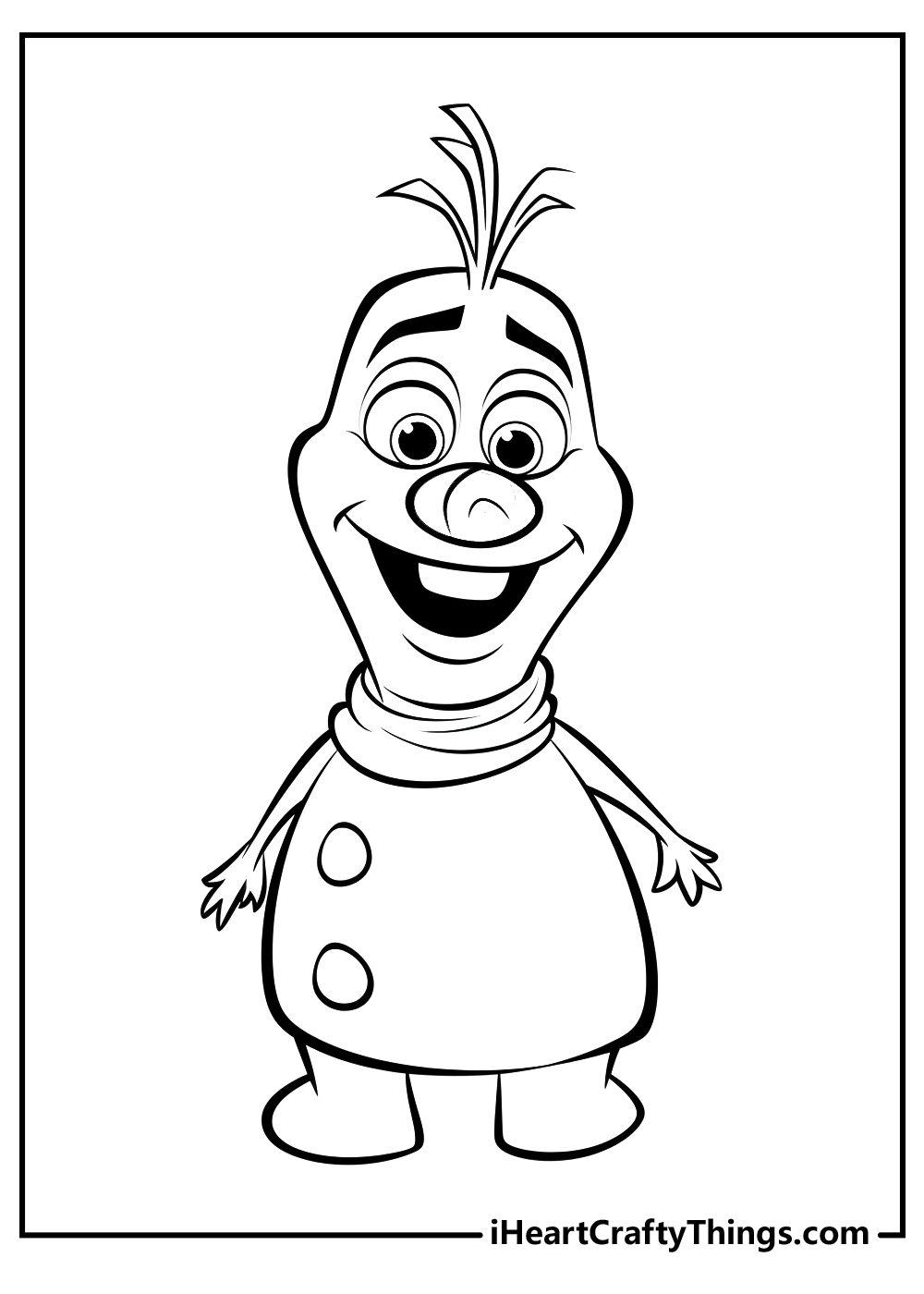 olaf coloring pages