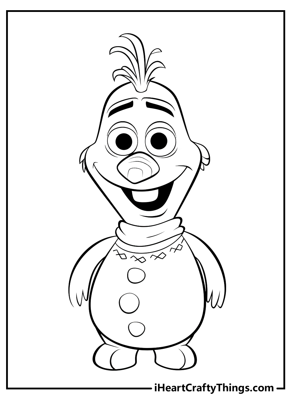 olaf coloring printable