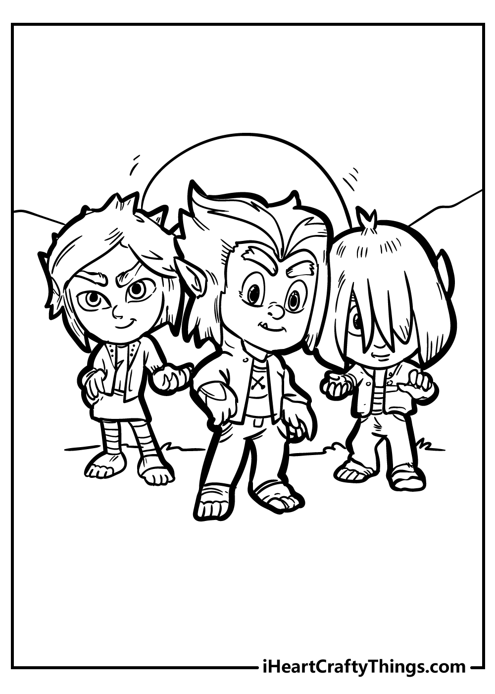 pj masks characters coloring pages free printable