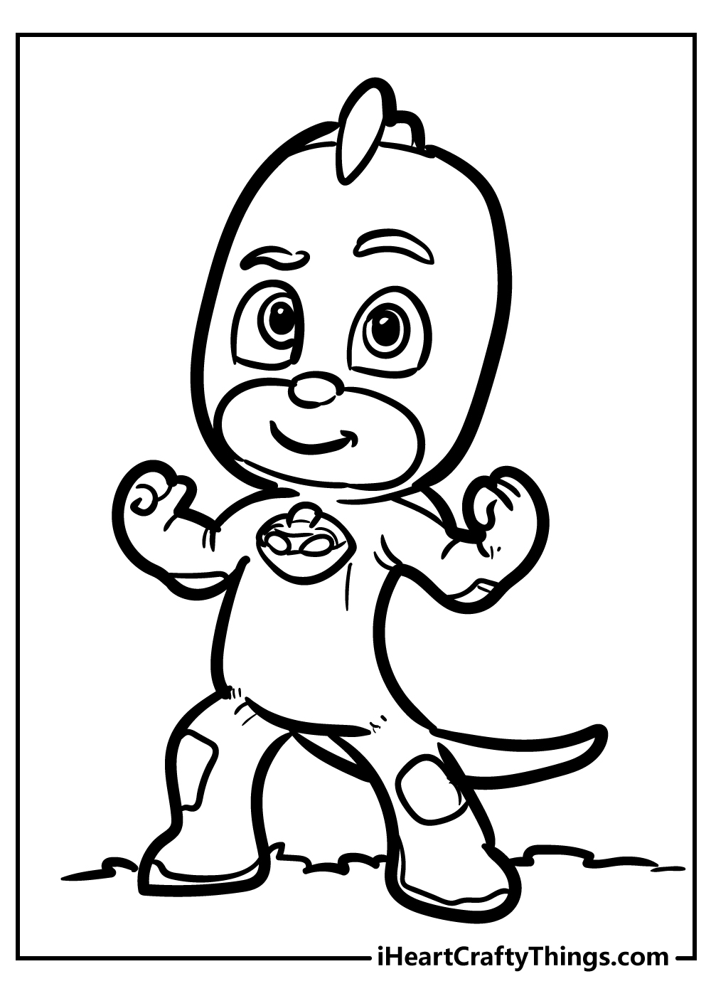 gekko pj coloring pages free printable