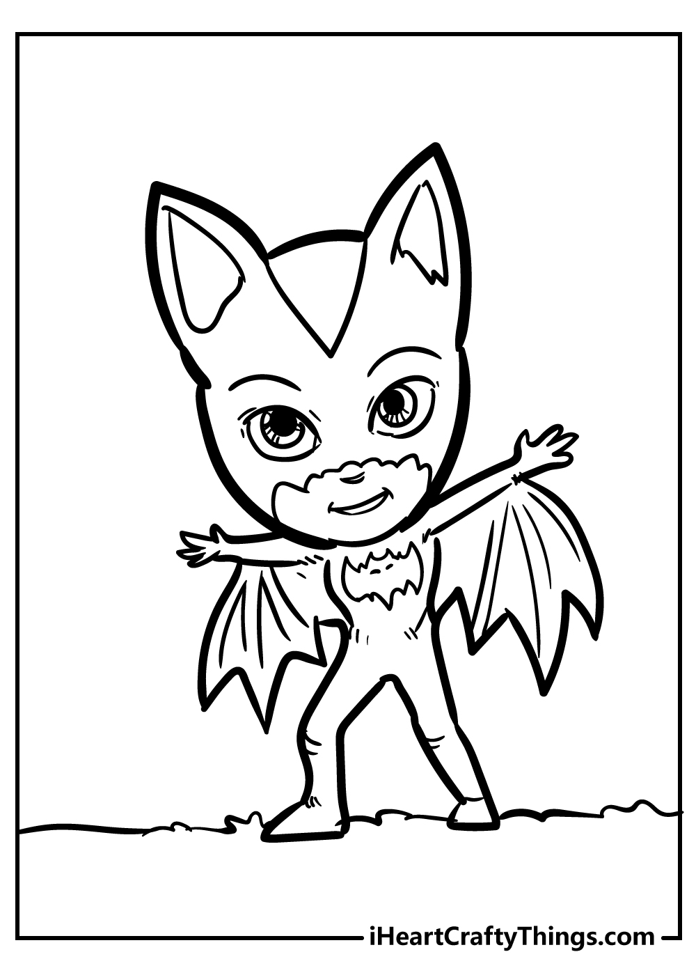 batarina pj masks coloring pages free printable