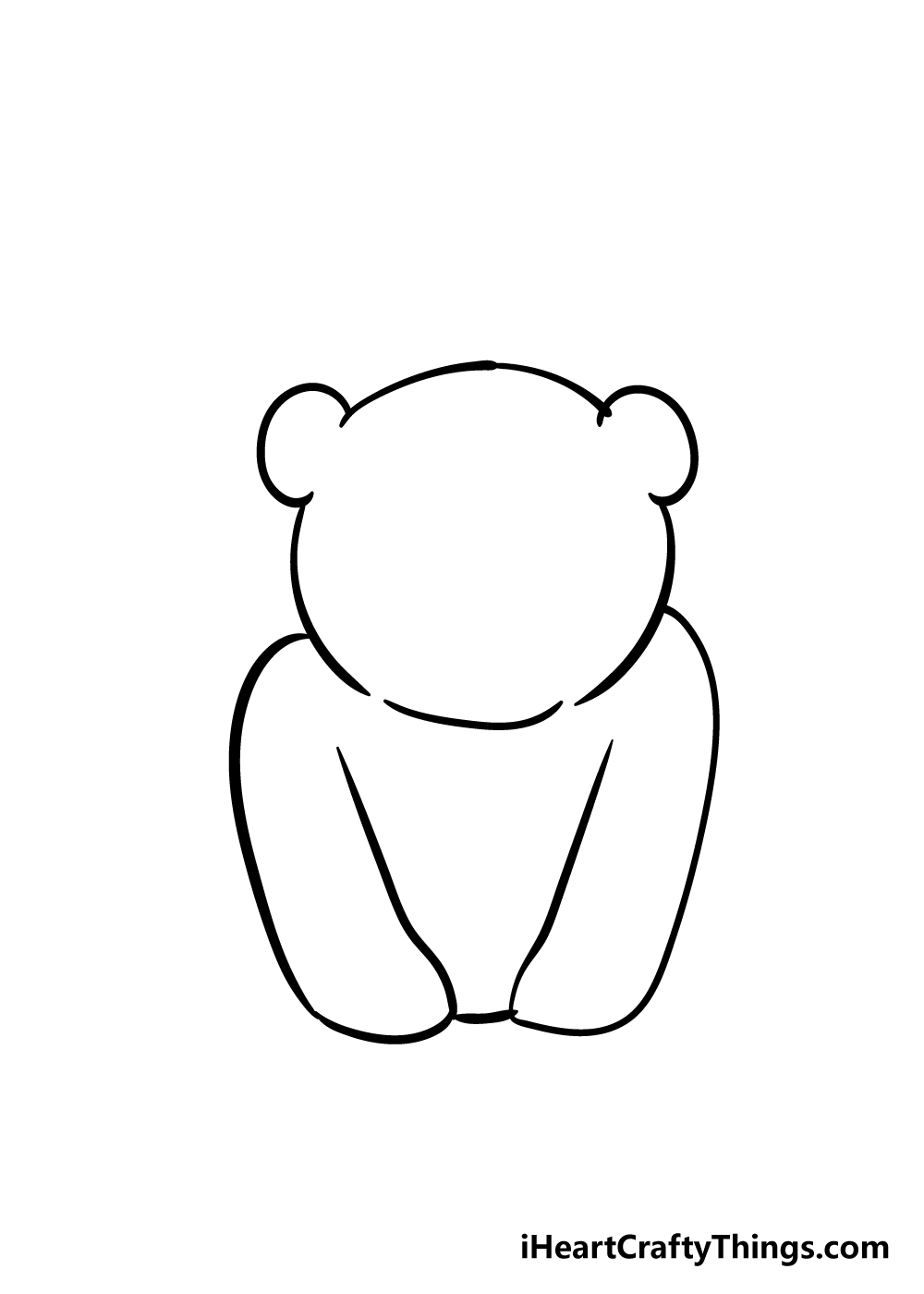 panda drawing step 2