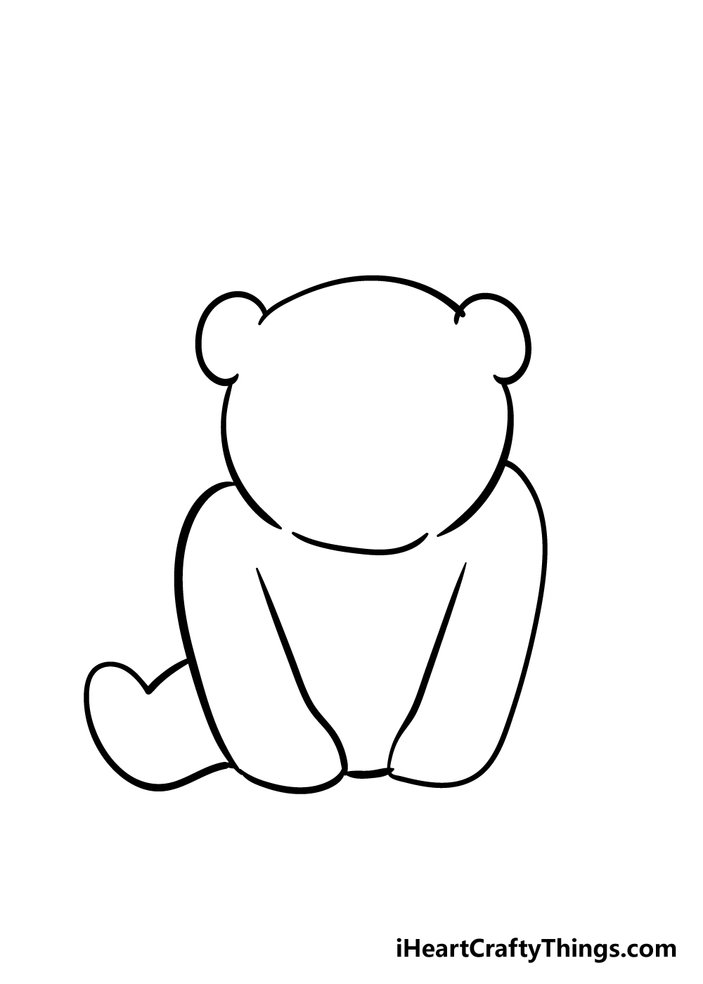panda drawing step 3
