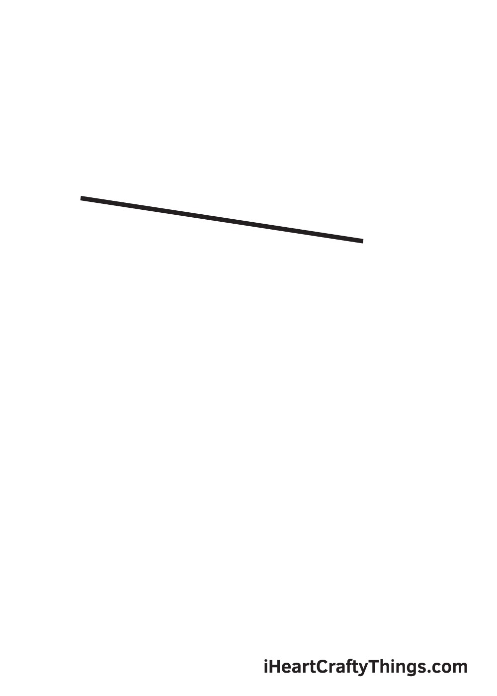 paper airplane drawing step 1
