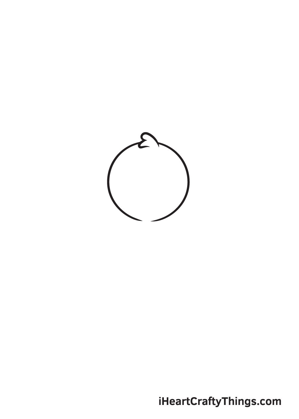 peacock drawing step 1