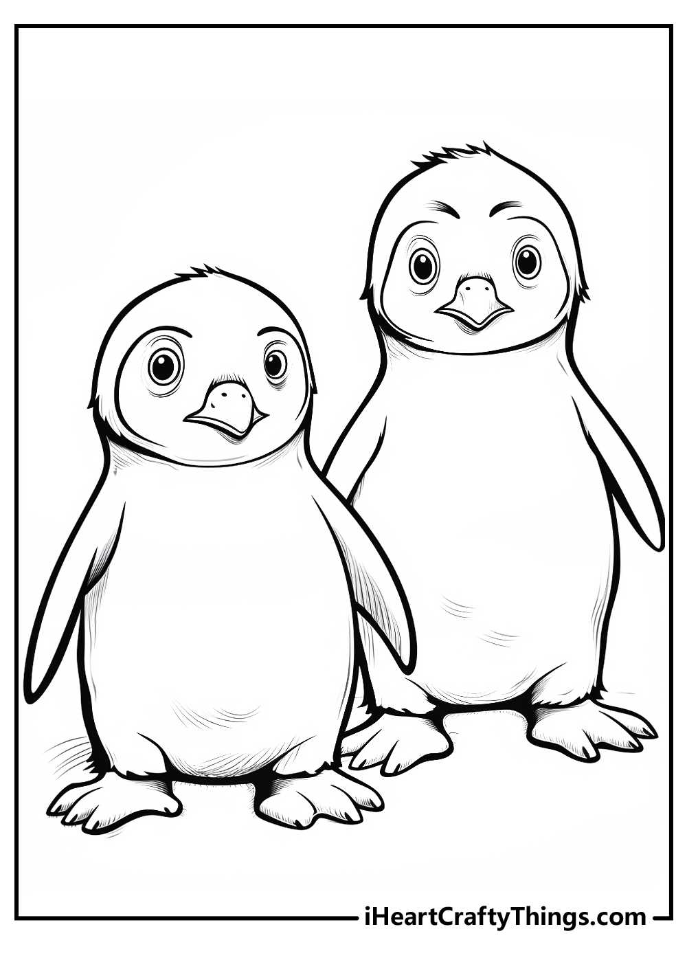 penguin coloring pages