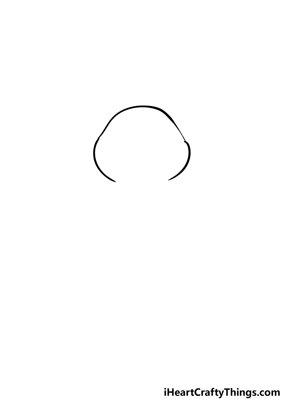 penguin drawing step 1