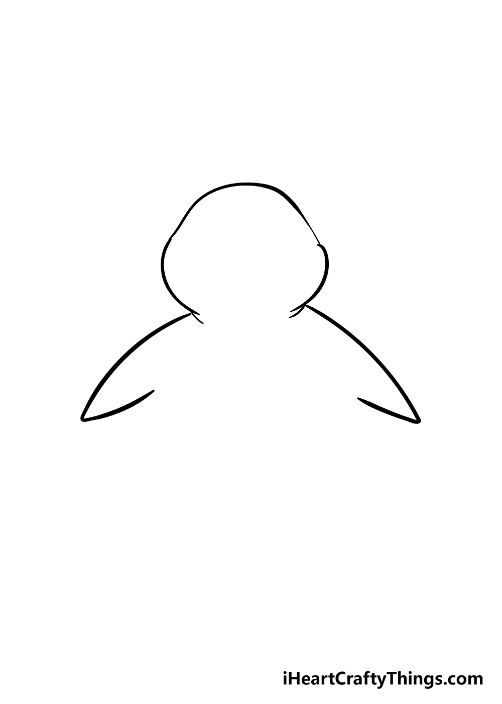 penguin drawing step 2