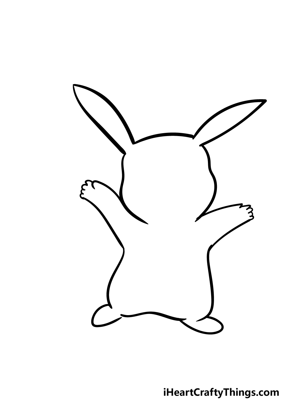 pikachu drawing step 4