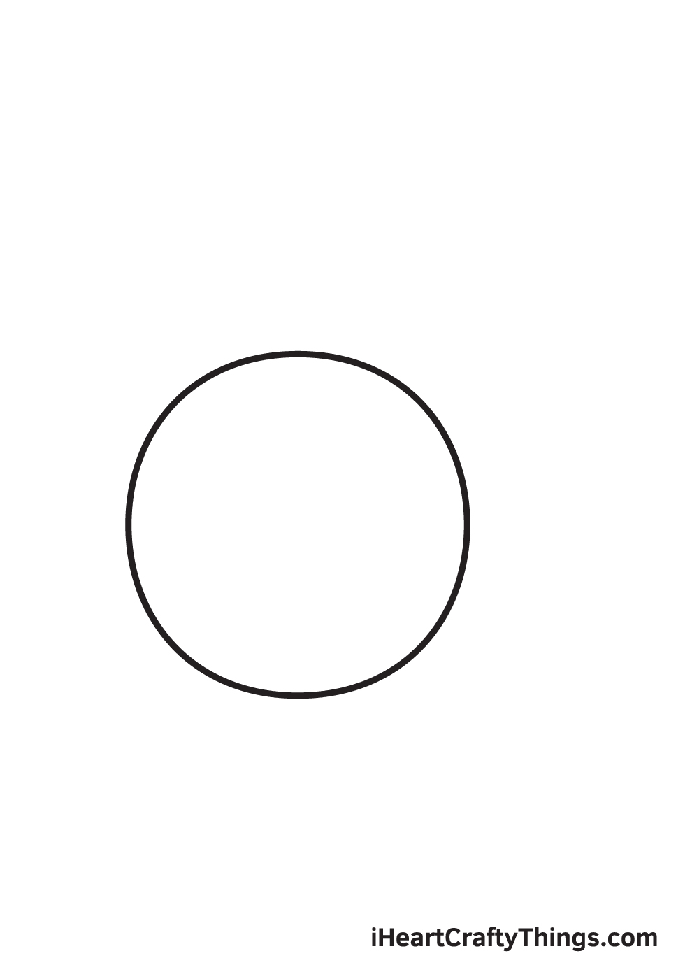ponytail drawing step 1
