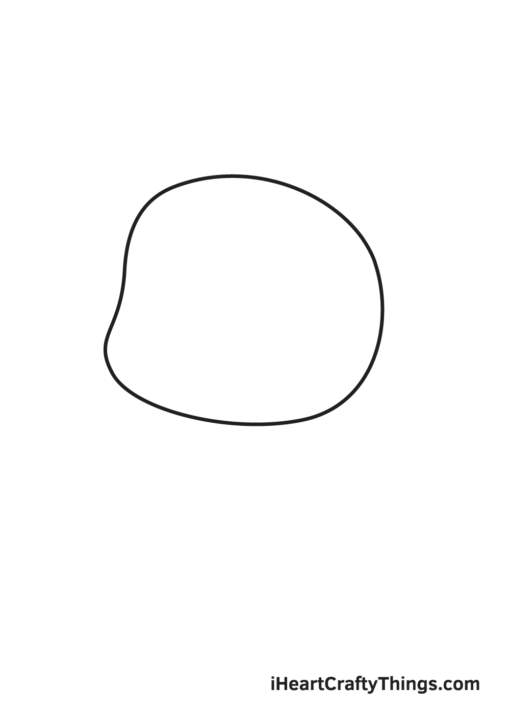 pug drawing step 1