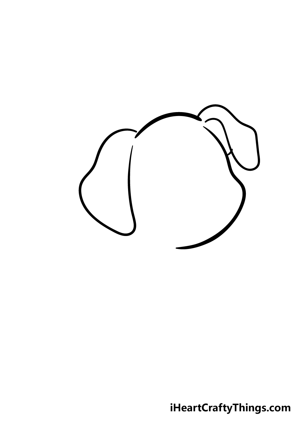 puppy drawing step 3