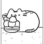 pusheen coloring images free