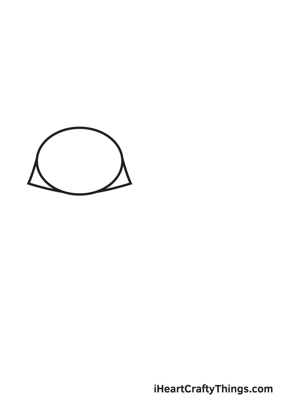 raccoon drawing step 1