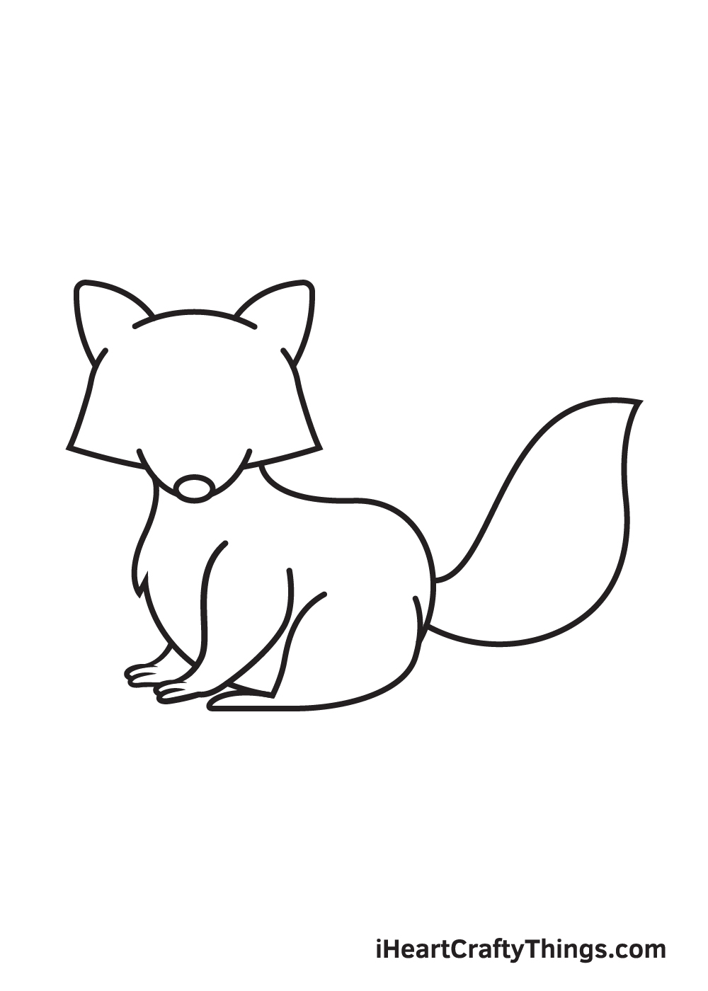 raccoon drawing step 7