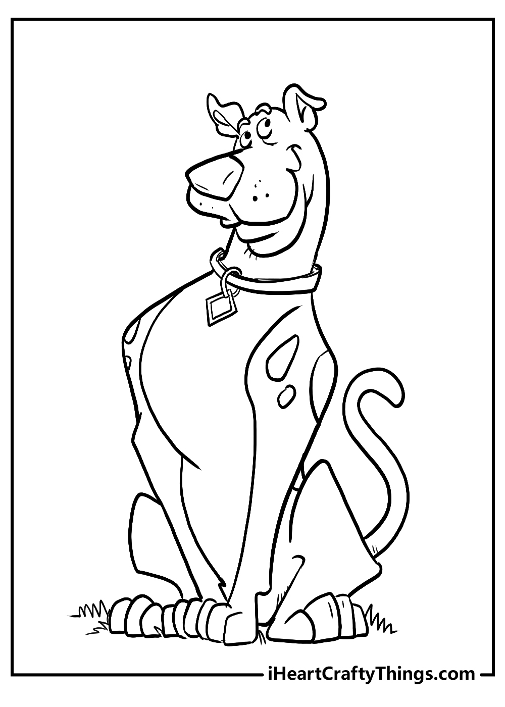 scooby doo coloring printable for kids