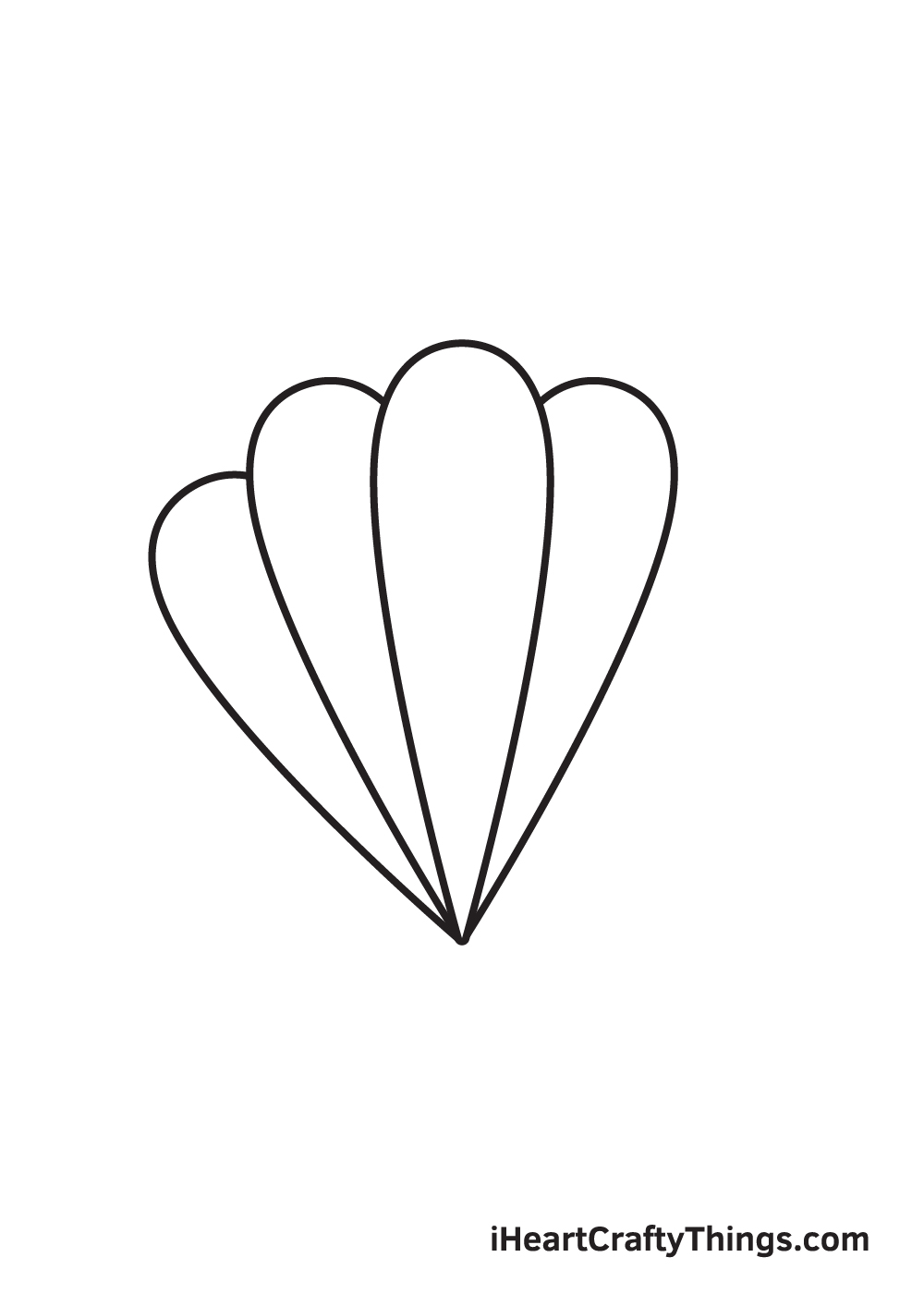 seashell drawing step 4