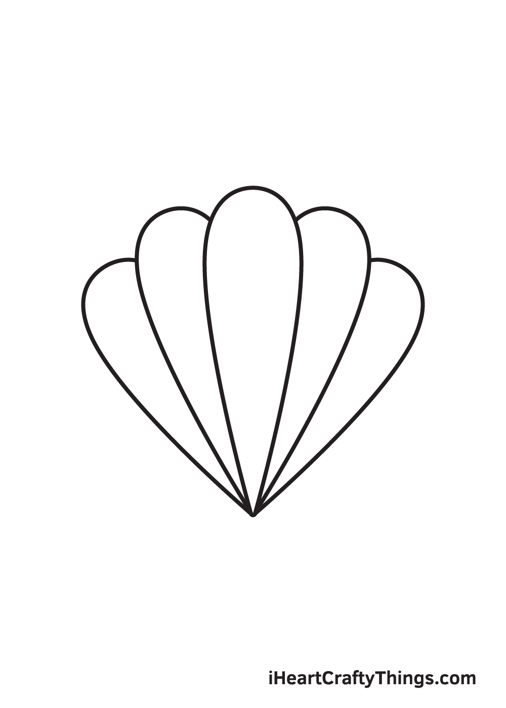 seashell drawing step 5
