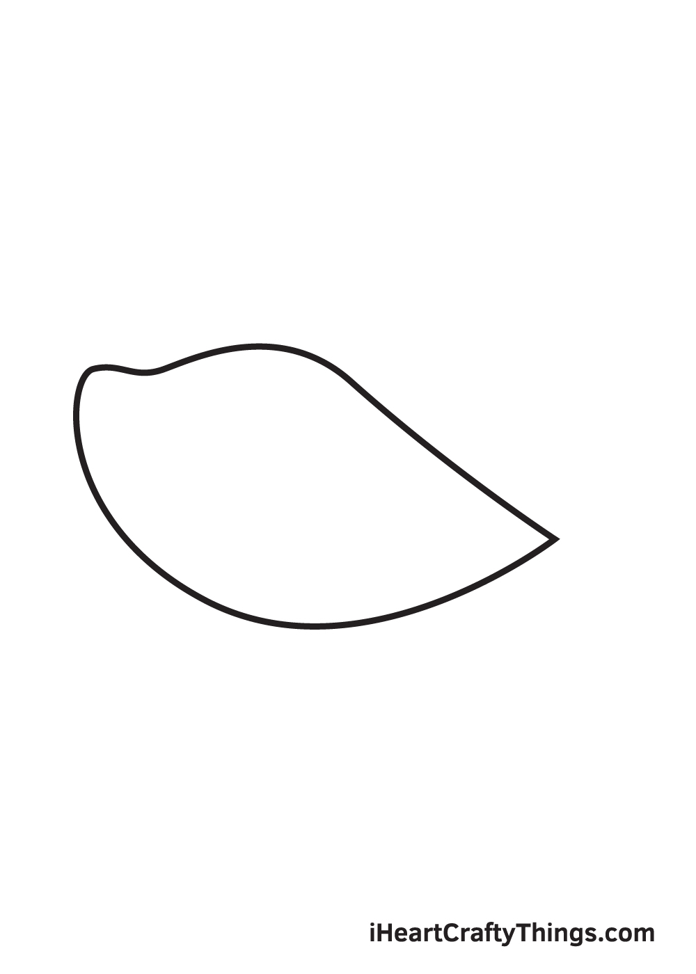 shark drawing step 1
