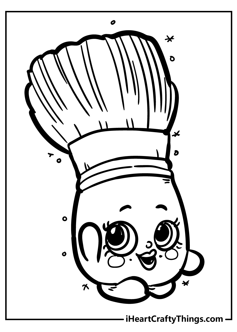 blushy brush shopkins coloring pages free printable