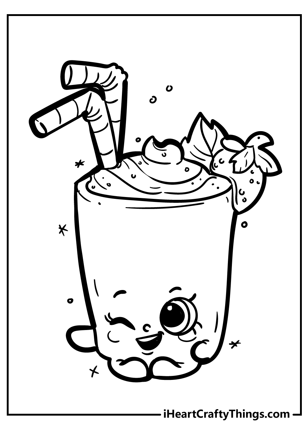 millie shake shopkins coloring pages free download