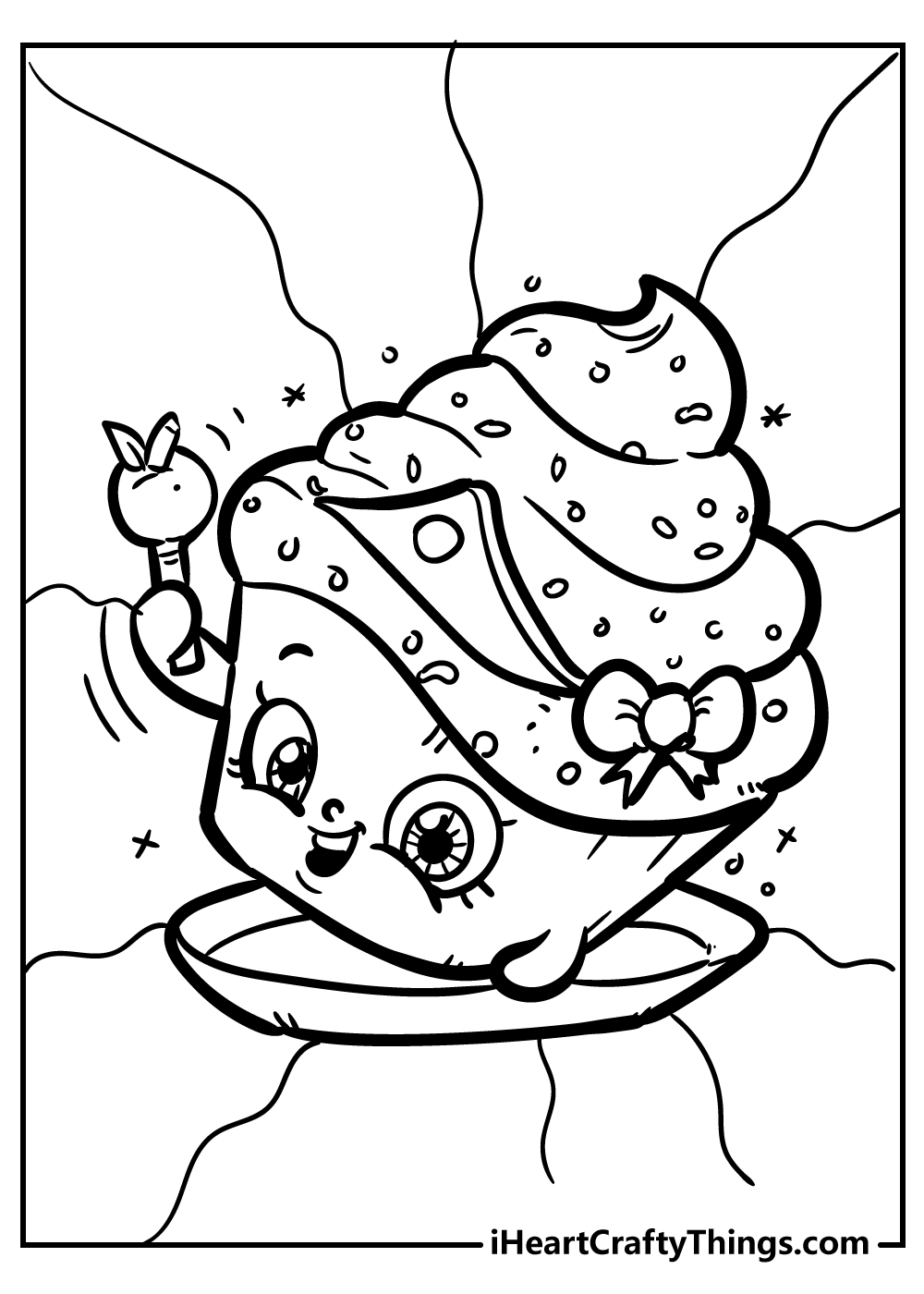 cupcake queen shopkins coloring pages printable