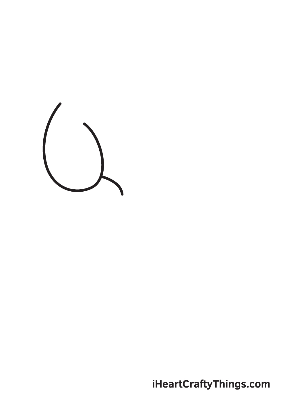 snoopy drawing step 1
