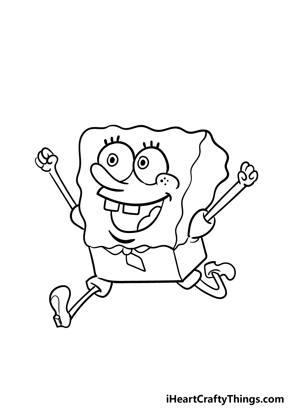 spongebob drawing step 6