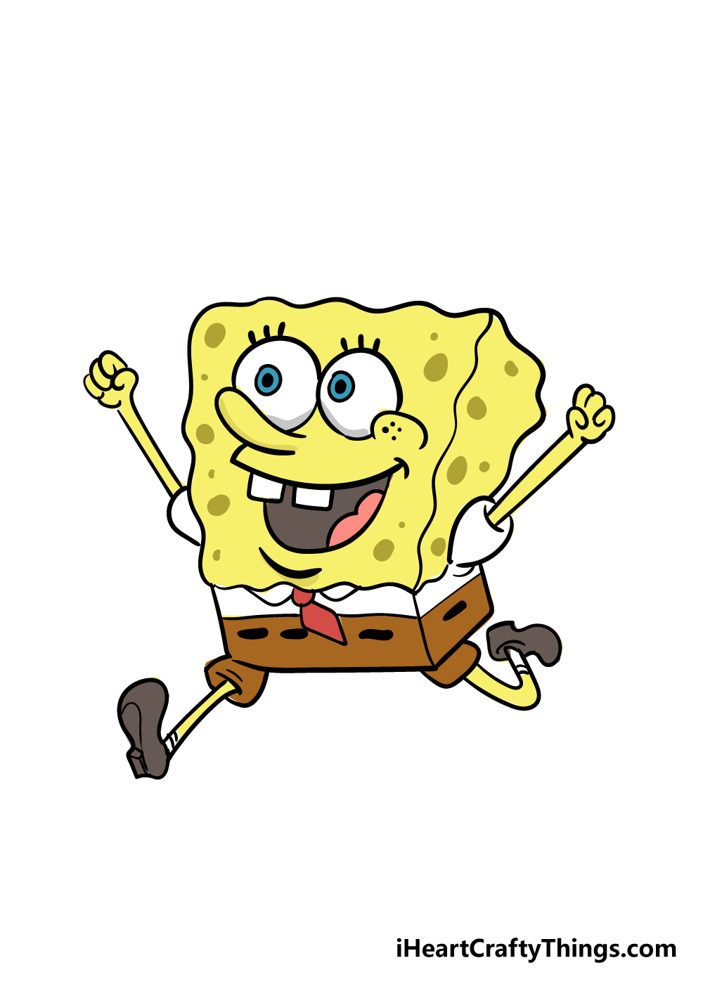 spongebob drawing step 8