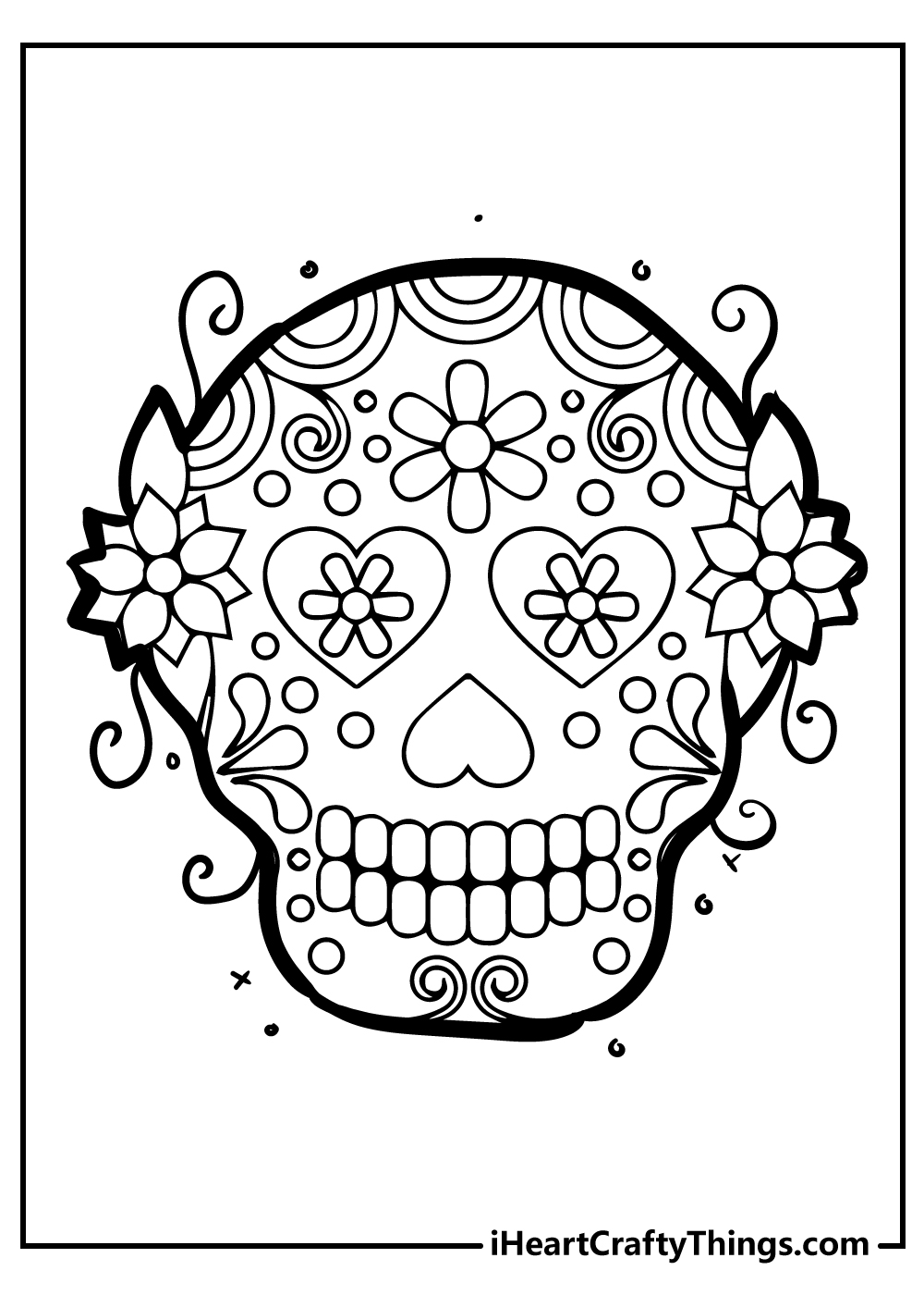Halloween coloring pages sugar skull