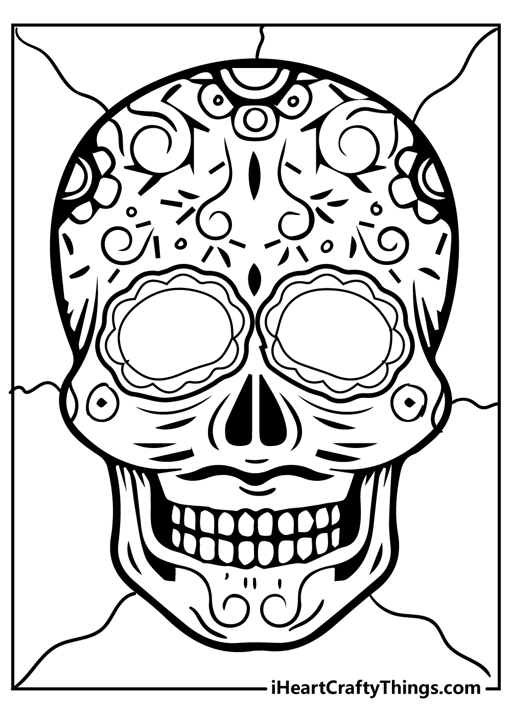 sugar skull coloring pages download free pdf