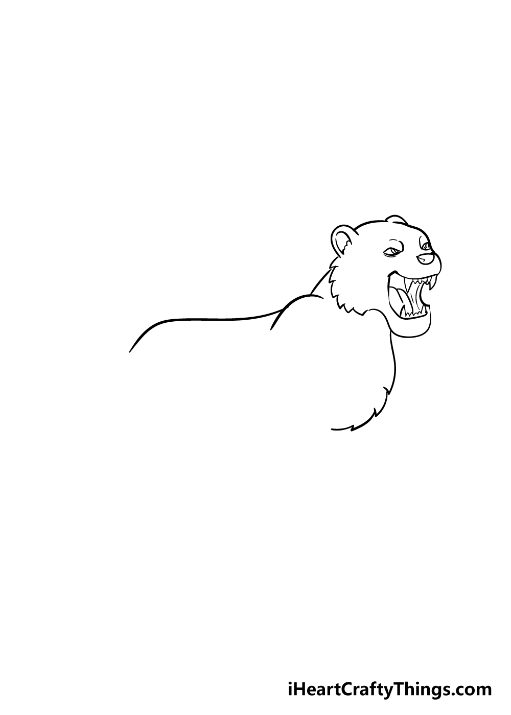 drawing tiger step 4