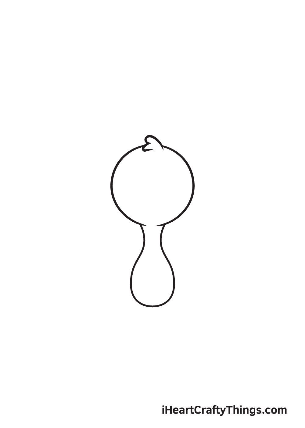 turkey drawing step 2