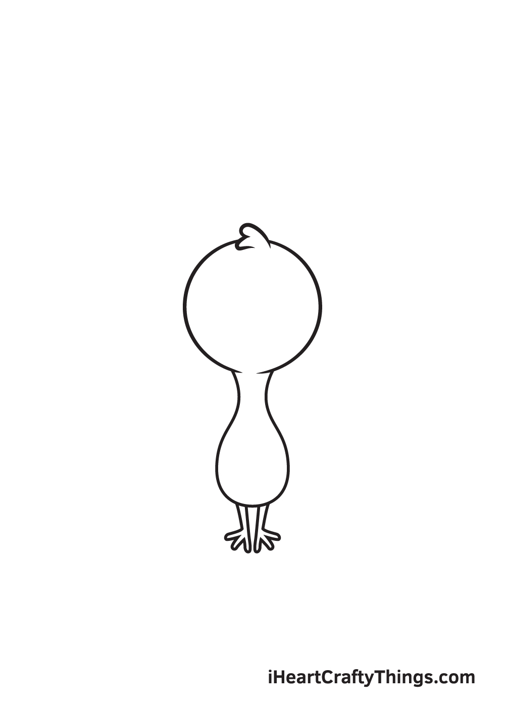 turkey drawing step 3