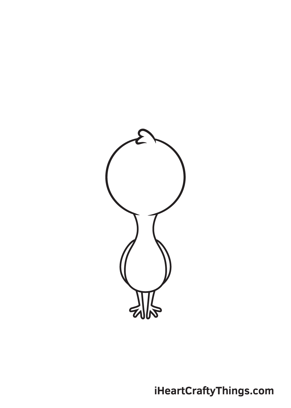 turkey drawing step 4