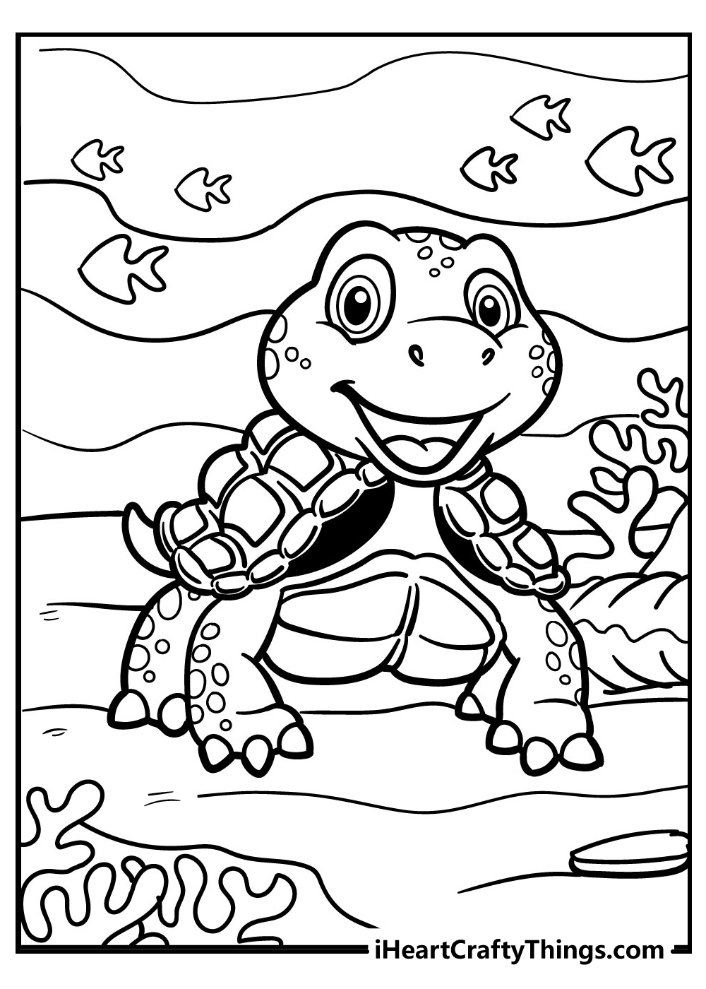 turtle coloring pages for kids free printable